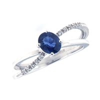 Anello Fanton Gioielli Donna ANELLI ZAFFIRO in Oro bianco Zaffiro 0.75 Ct ANOR-226-52 - ANOR-226-52